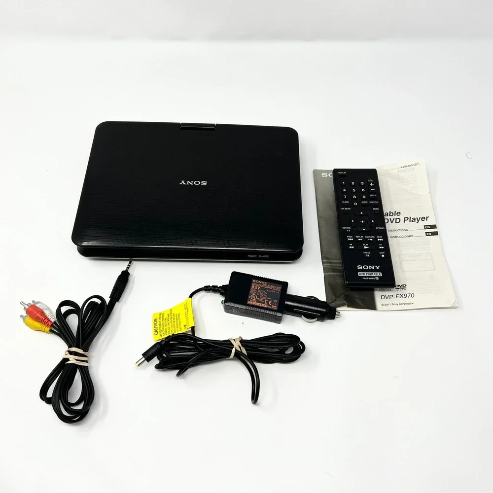 SONY DVP-FX970 Portable DVD Player 180-Degree Swivel Flip Screen 9